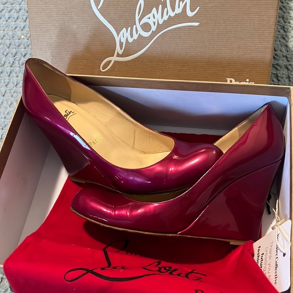 Authentic Christian Louboutin wedges - Picture 1 of 16
